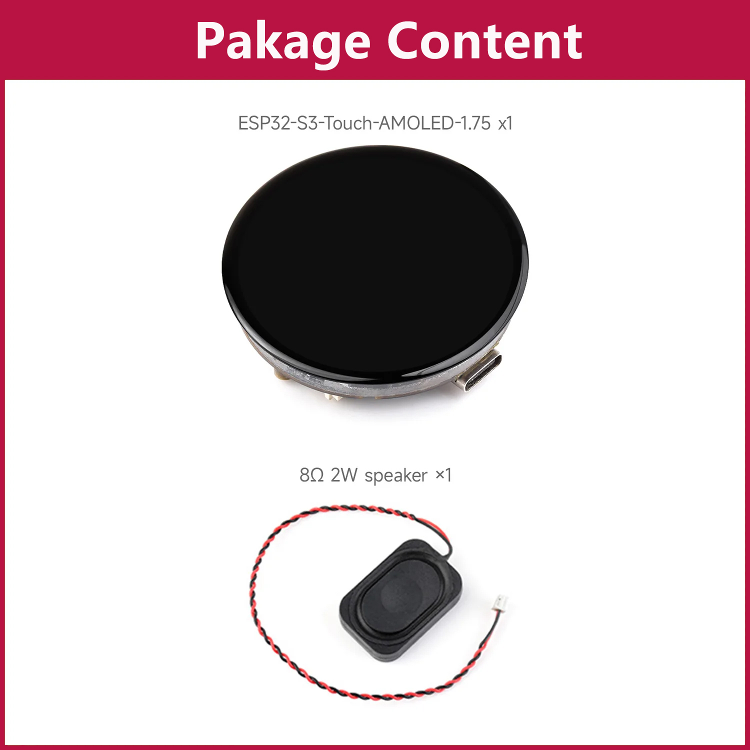 Lolin S3 - Waveshare ESP32-S3 1,75 inch AMOLED rond