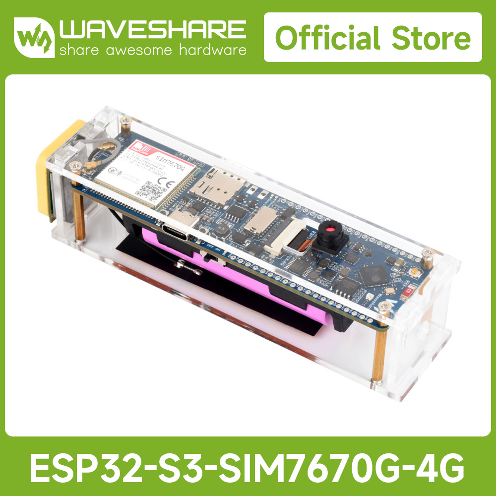 Doit Esp32 - Waveshare ESP32-S3 SIM7670G 4G-ontwikkelbord, LTE Cat-1/WiFi/Bluetooth/GNSS-positionering,