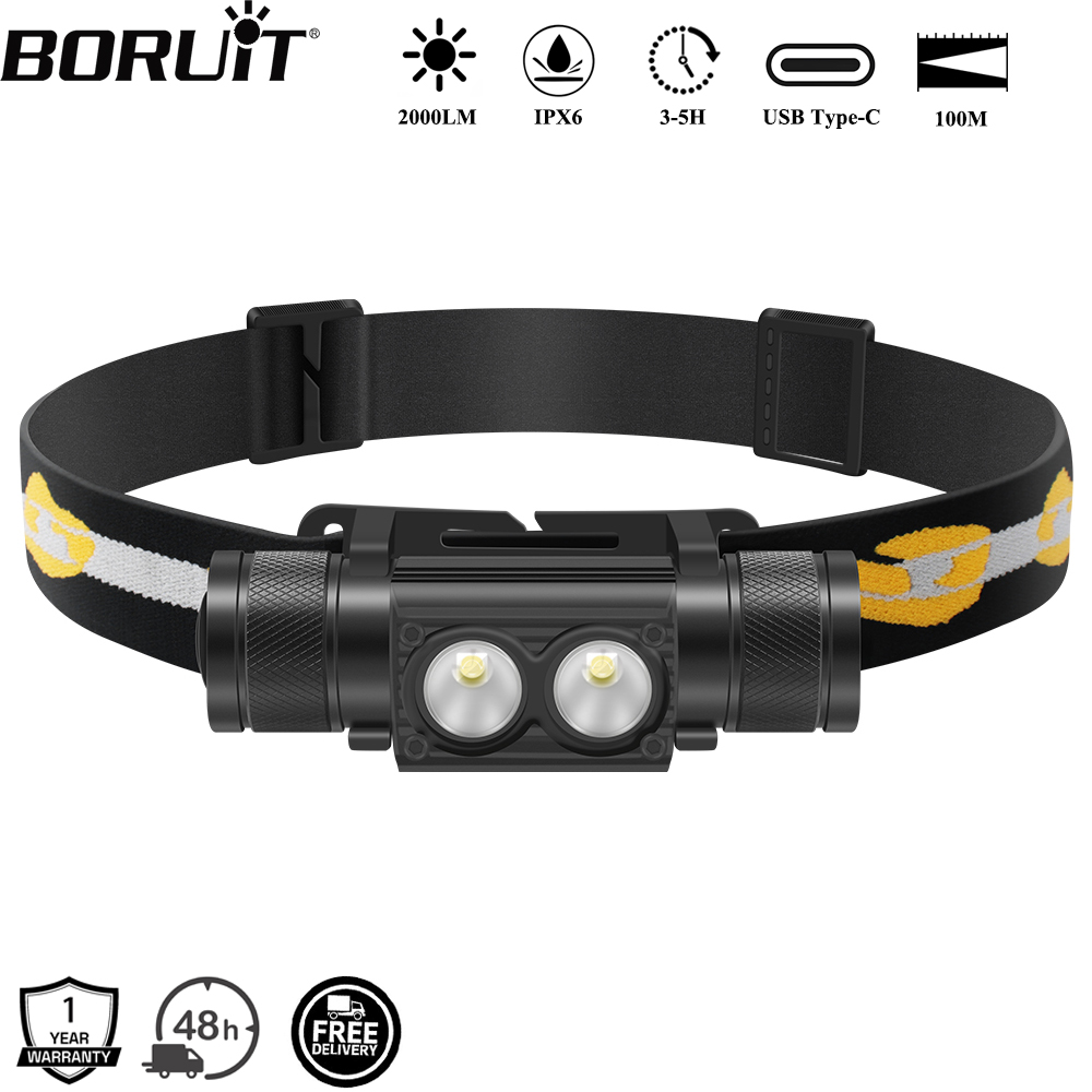 Lolin D32 - BORUiT D25 Dual LED-koplamp 2000LM Krachtige