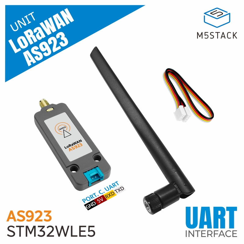 M5Stack Core2 - M5Stack officiële LoRaWAN-eenheid US915/EU868/AS923 (STM32WLE5) met