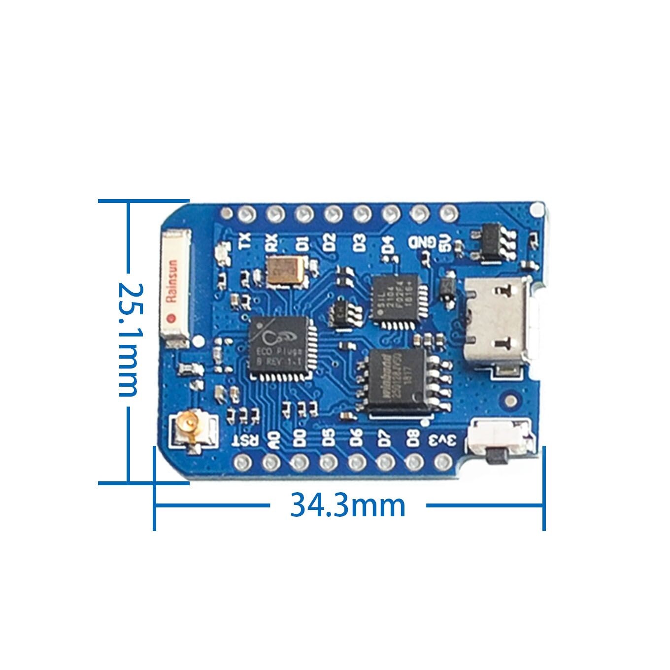 Wemos D1 Mini Pro 4M 16M Bytes - D1 Mini Pro recensie en prijs