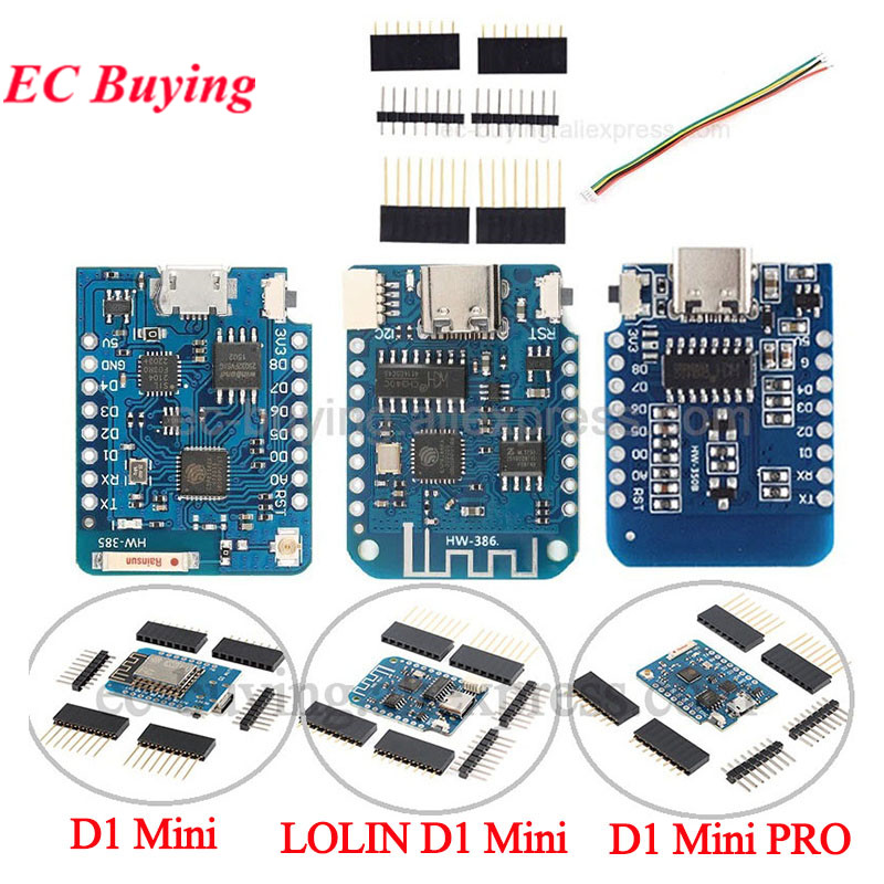 10 stks/1 st WeMos LOLIN D1 Mi - D1 Mini Pro recensie en prijs