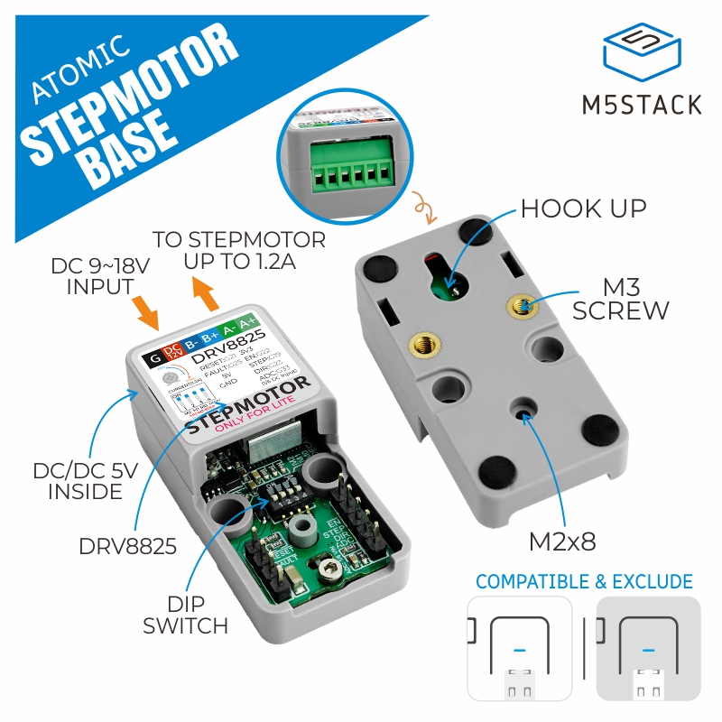 M5Stack officiële ATOMIC stapm - M5Stack recensie en prijs