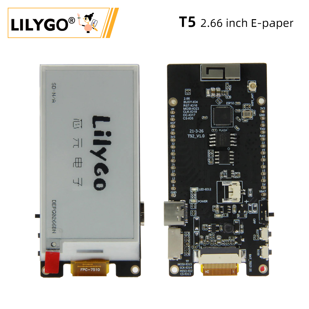 LILYGO® TTGO T5 2.66-Inch E-Pa - Ttgo Tdisplay recensie en prijs