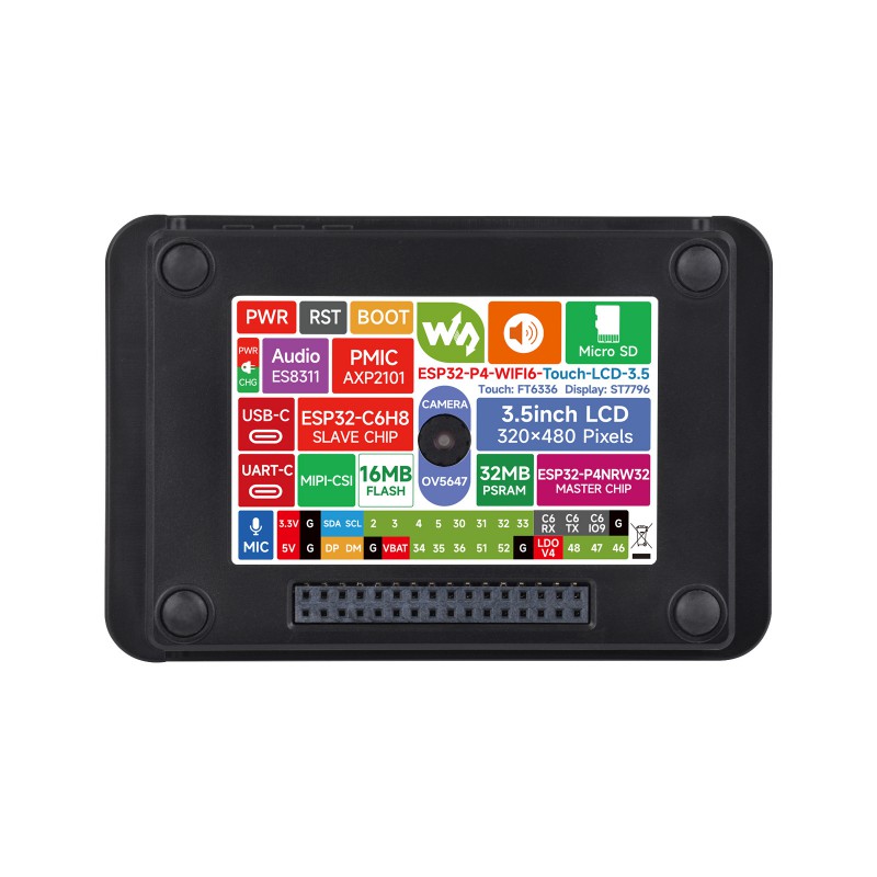Waveshare ESP32-P4 Wi-Fi 6 Vis - Waveshare Esp32 recensie en prijs