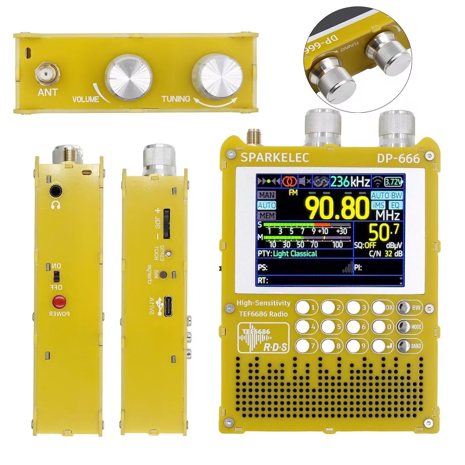 Nieuwe DP-666 TEF6686 Radio Ho - Devkitc recensie en prijs